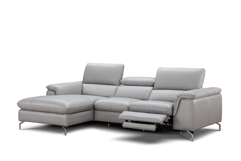 Serena Premium Leather Sectional Chaise
