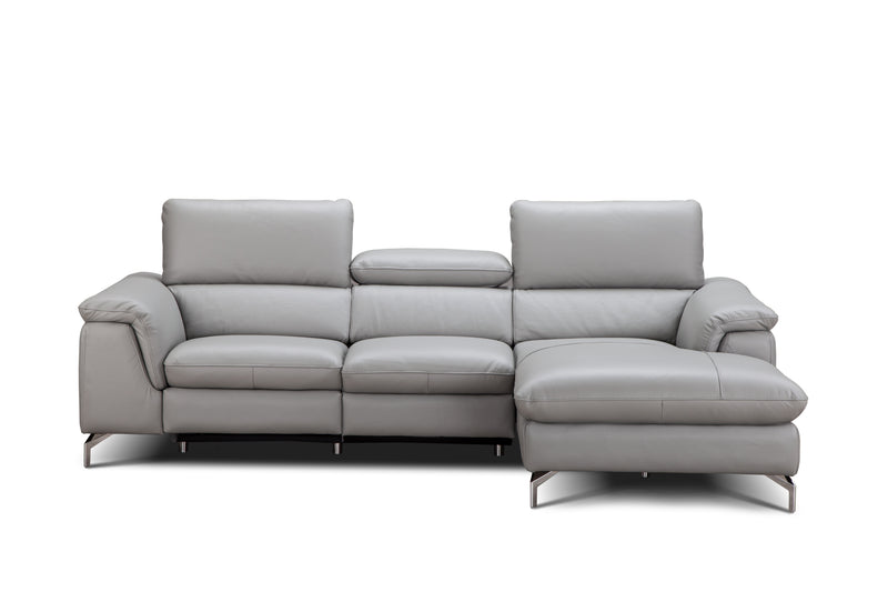 Serena Premium Leather Sectional Chaise