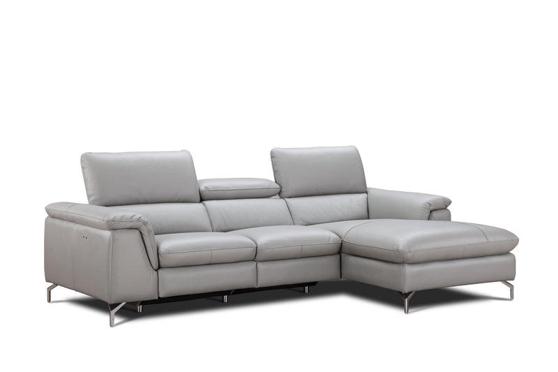 Serena Premium Leather Sectional Chaise