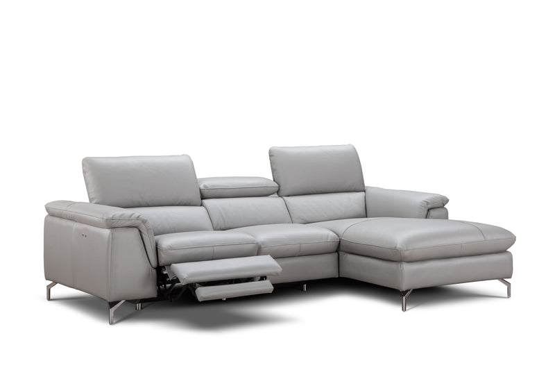 Serena Premium Leather Sectional Chaise