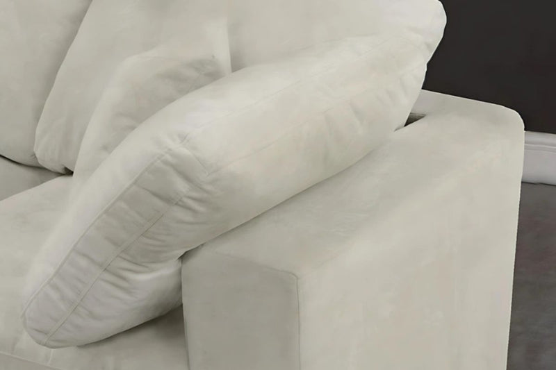Cloud Velvet 5-Piece Modular Sectional Sofa with Feather Filled Cushions