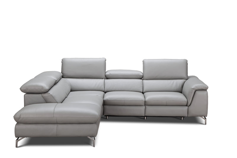 Viola Premium Leather Sectional Chaise