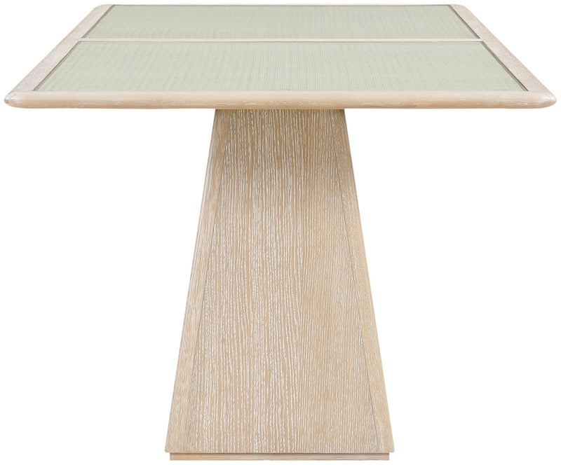 Atrium - Glass Top And Wood Base Dining Table