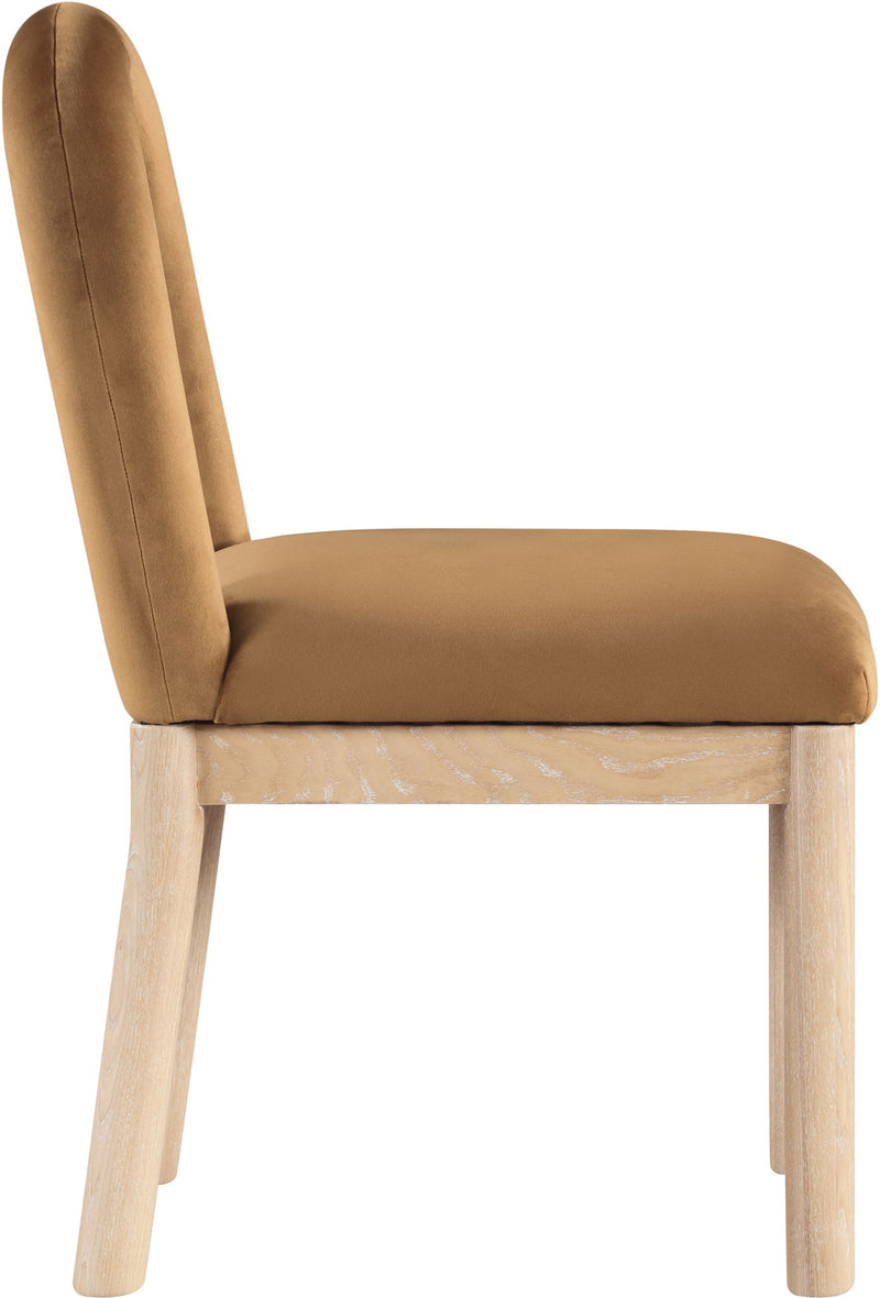 Conrad Saddle Velvet Upholstered Dining Chair