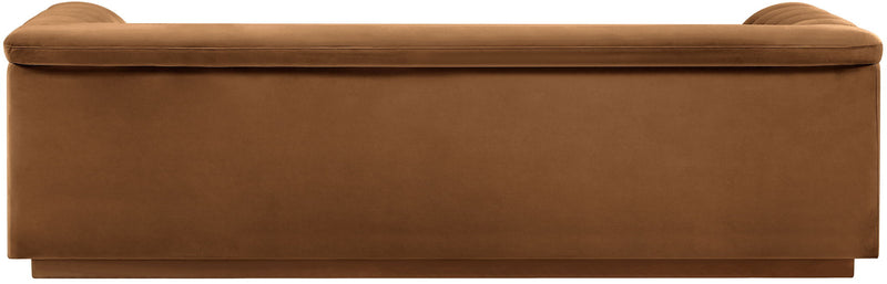 Cascade 94" Saddle Velvet Upholstered Sofa