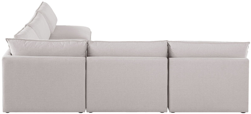 Mackenzie Linen Textured Fabric Upholstered Modular Sectional