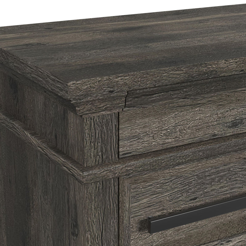 Park Ridge - 3-Drawer Nightstand - Charcoal