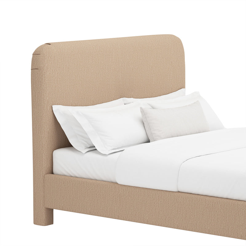 Layton - Rounded Corner Upholstered Bed
