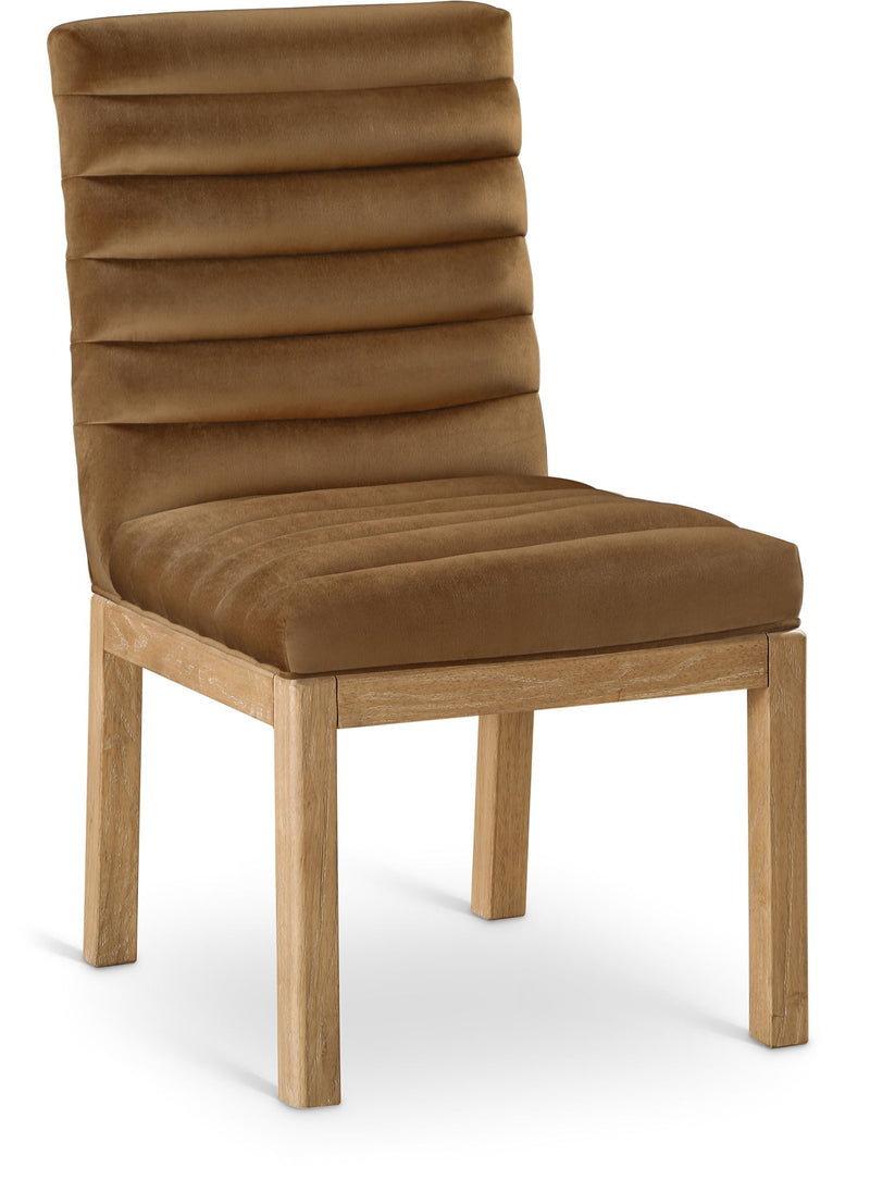 Evelyn Saddle Velvet Upholstered Dining Chair