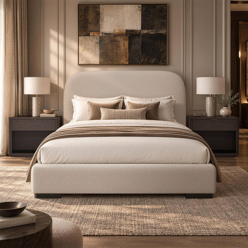 Clifton - Rounded Edge Upholstered Bed