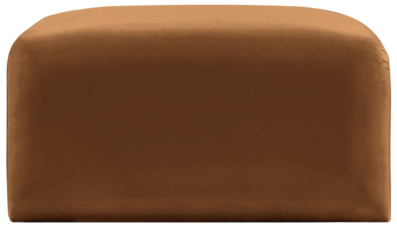 Arc Saddle Velvet Upholstered Modular Ottoman