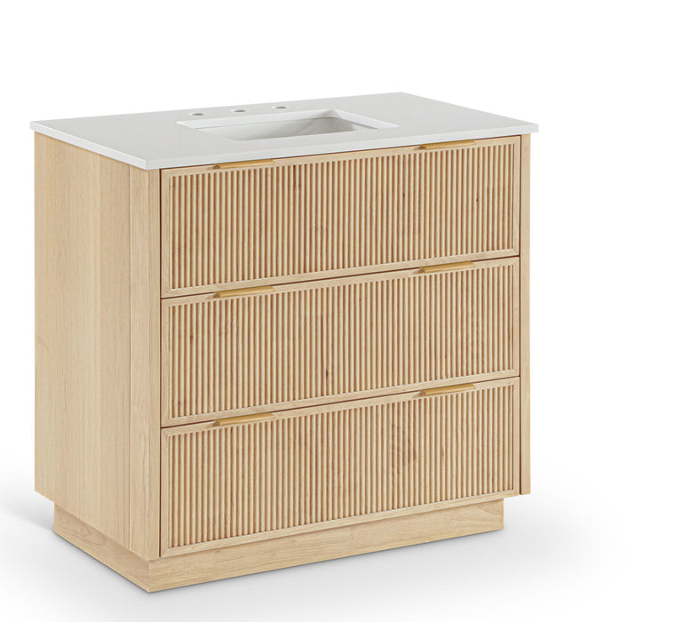 Willard - Engineered Stone And Solid Wood Bathroom Vanity