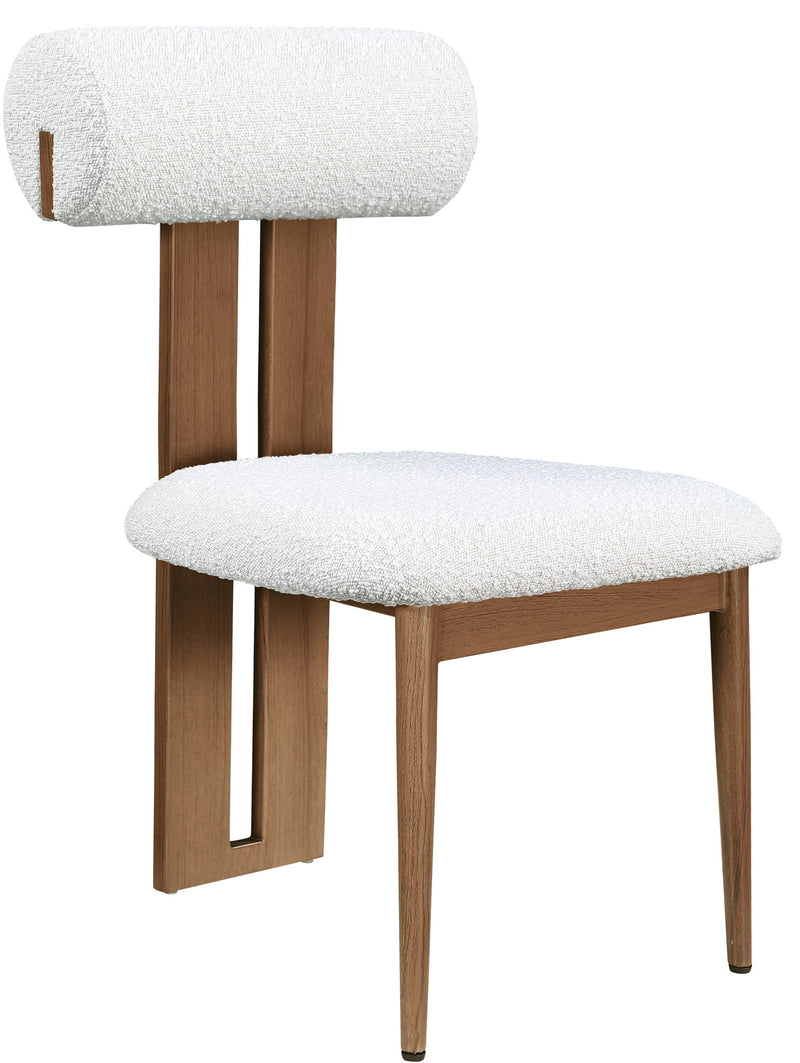 Dario Cream Boucle Fabric Upholstered Dining Chair