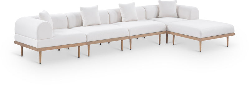 Laguna - 5 Piece 106.5" Upholstered Outdoor Patio Modular Sectional