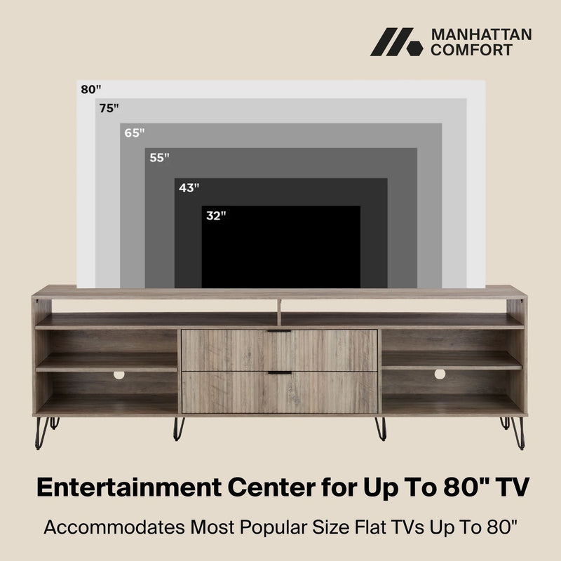 Manhattan Dumbo - Fluted TV Stand
