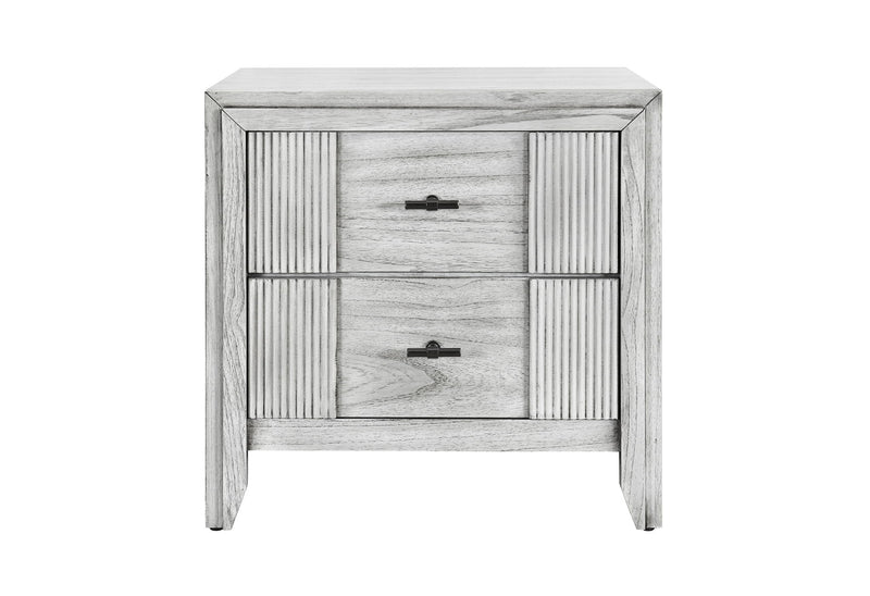 Elsie - 5 Piece King Bedroom Set - Light Gray