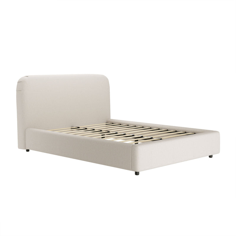 Flair - Rounded Upholstered Bed