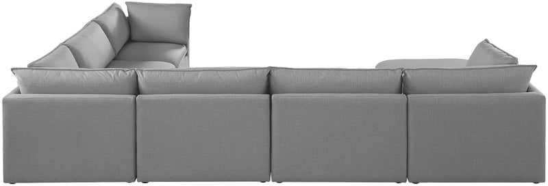 Mackenzie Linen Textured Fabric Upholstered Modular Sectional