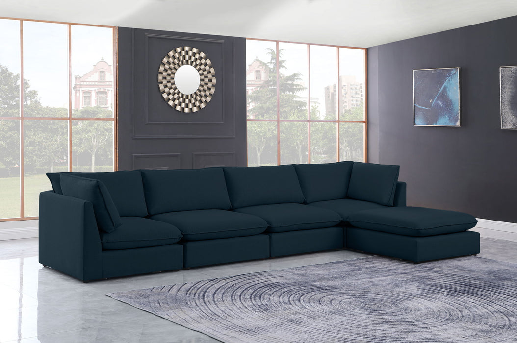 Mackenzie Linen Textured Fabric Upholstered Modular Sectional