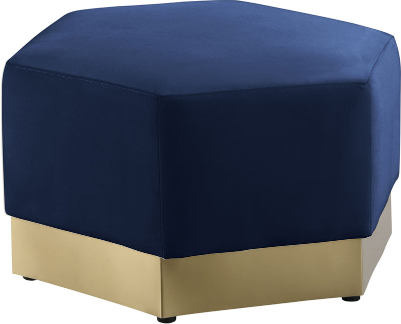 Marquis Velvet Upholstered Ottoman