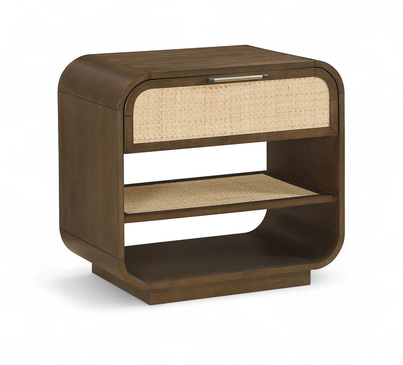 Windsor Brown Solid Wood Nightstand