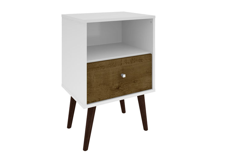 Manhattan Liberty - Nightstand Wtth White Frame