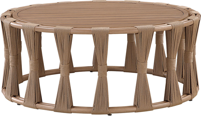 San Pietro Natural Aluminum Outdoor Patio Coffee Table