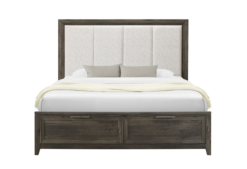 Mariah - King Bed - Dark Brown