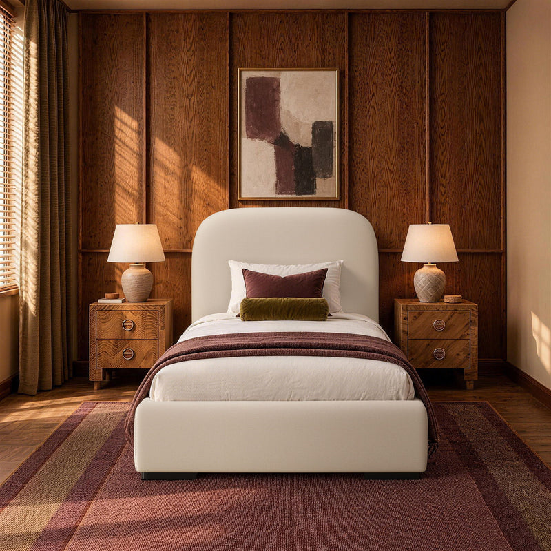 Clifton - Rounded Edge Upholstered Bed