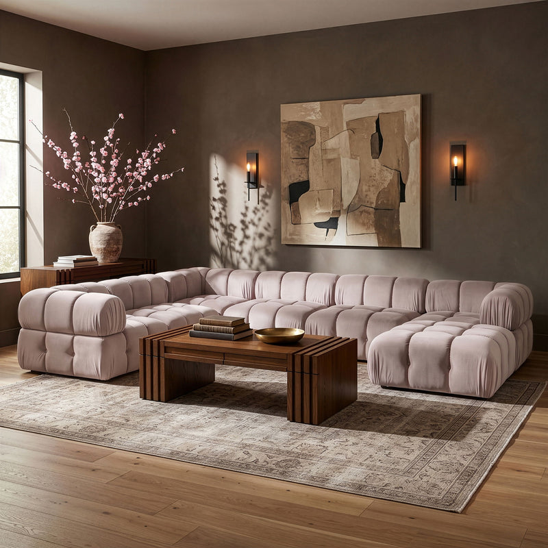 Orin - 7 Piece Modular Sectional (3 Modular Chairs, 3 Corner Chairs & Ottoman)