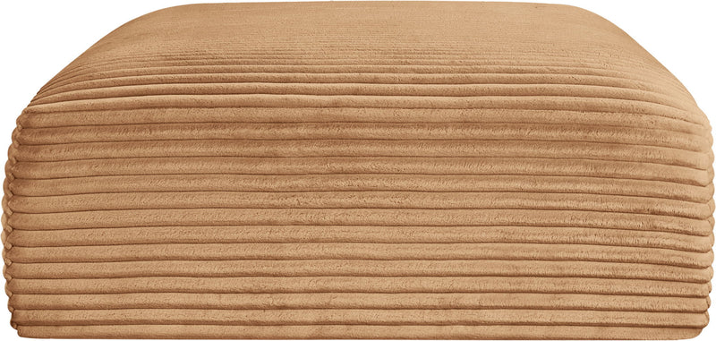 Shaggy Corduroy Performance Fabric Upholstered Ottoman