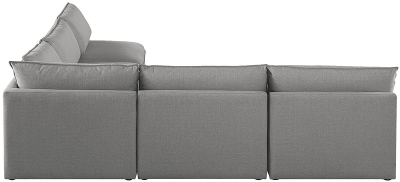 Mackenzie Linen Textured Fabric Upholstered Modular Sectional