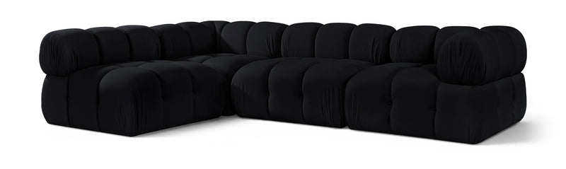 Orin - Fabric Velvet 4 Piece Modular Sectional