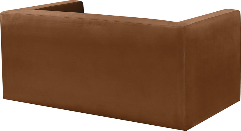 Henson 63" Saddle Velvet Upholstered Loveseat