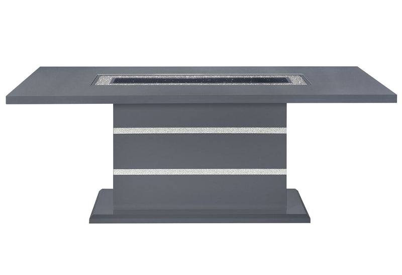 Monaco - 5 Piece Dining Room Set (Dining Table And Four Dining Chairs) - Dark Gray