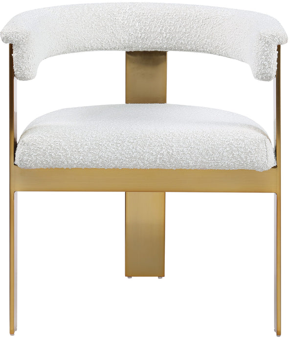 Romeo - Boucle Dining Chair With Gold Base (Set of 2)