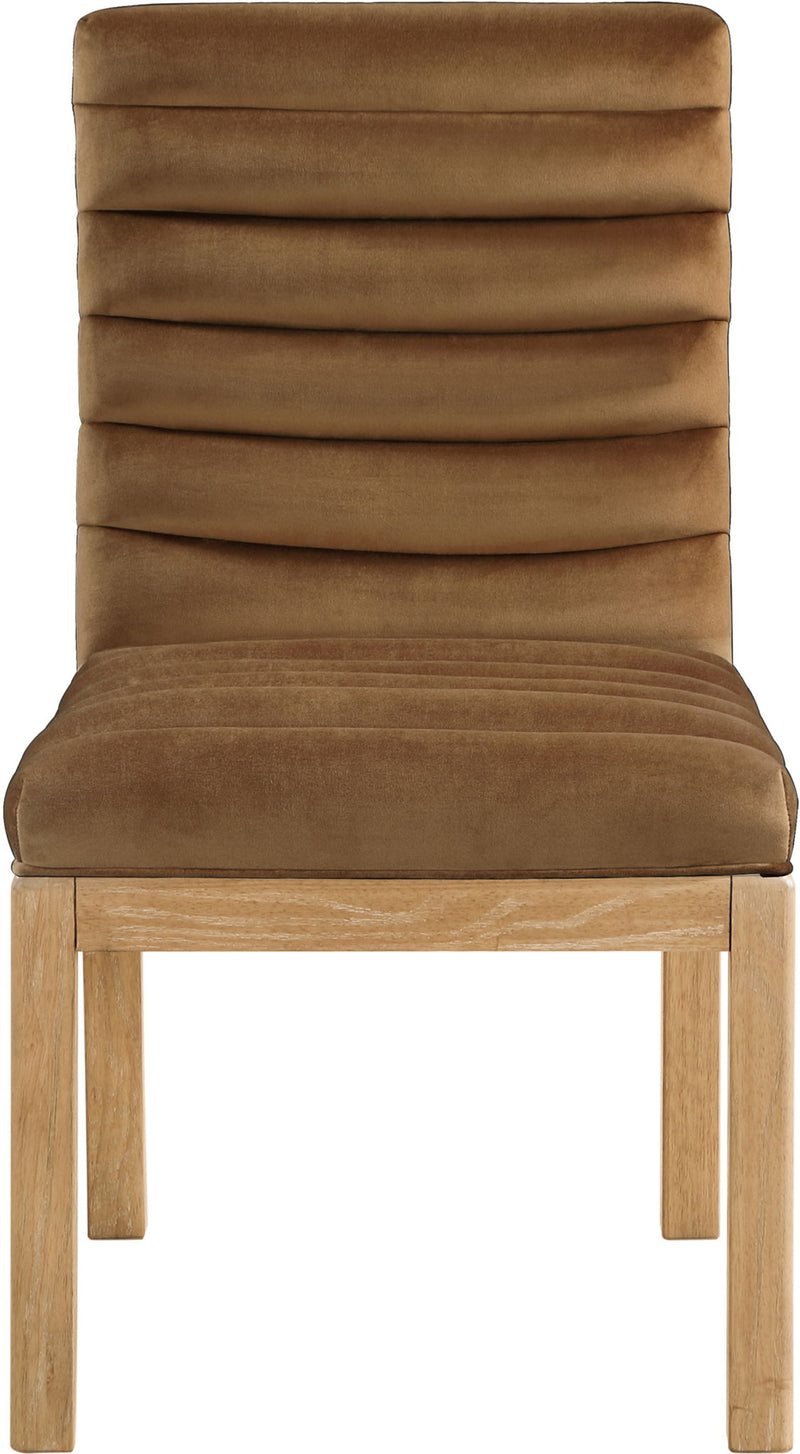 Evelyn Saddle Velvet Upholstered Dining Chair