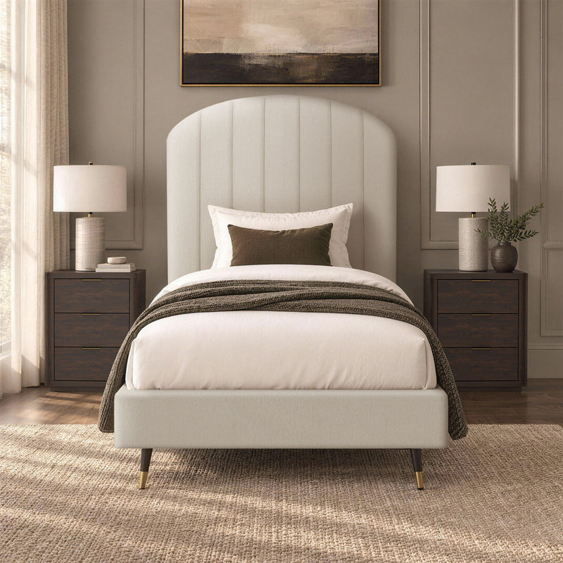 Liraine - Arched Channel Upholstered Bed