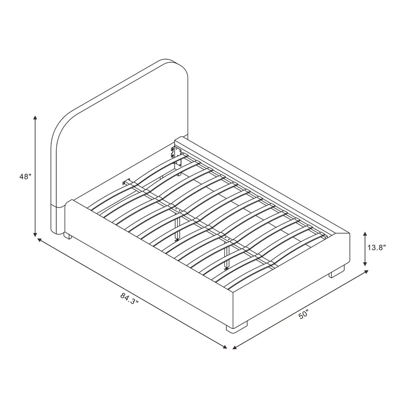 Clifton - Rounded Edge Upholstered Bed