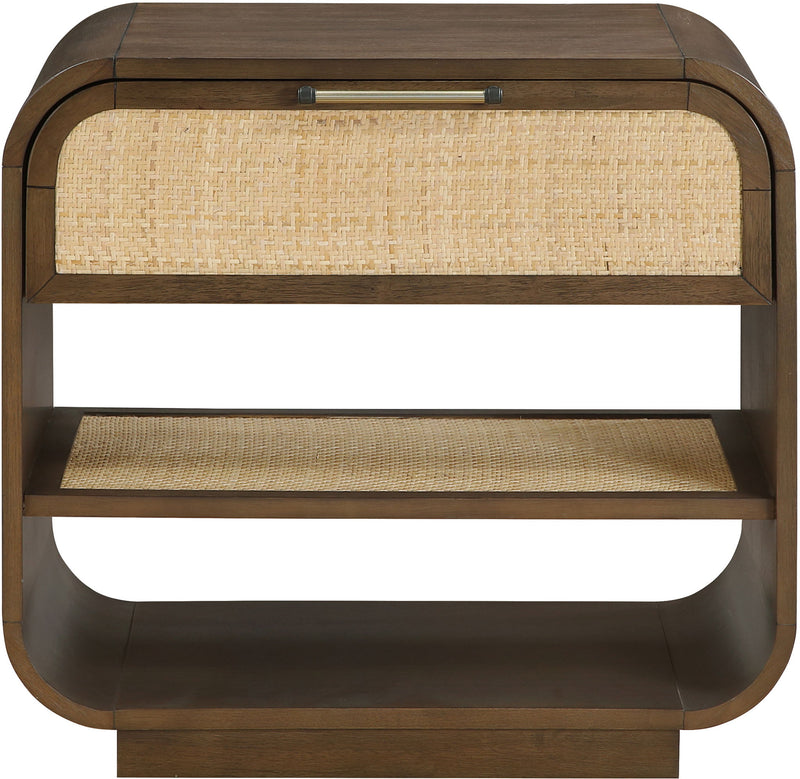 Windsor Brown Solid Wood Nightstand