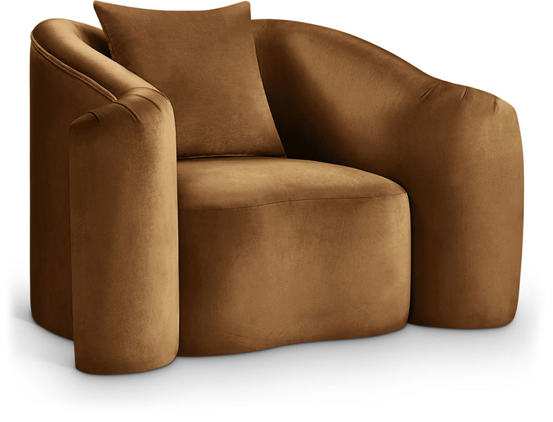 Destin Saddle Velvet Upholstered Chair