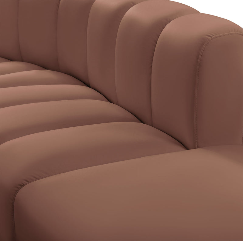 Arc - Faux Leather 6 Piece Modular Sofa
