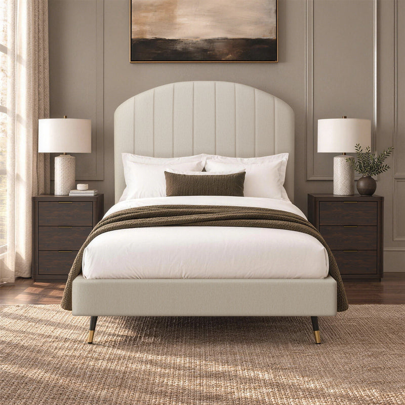 Liraine - Arched Channel Upholstered Bed