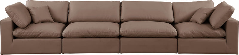 Comfy - Faux Leather Modular Sofa 4 Seats
