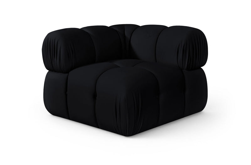 Orin - Velvet Performance Fabric Upholstered Modular Corner Chair