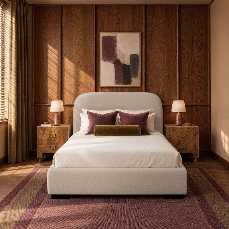 Clifton - Rounded Edge Upholstered Bed