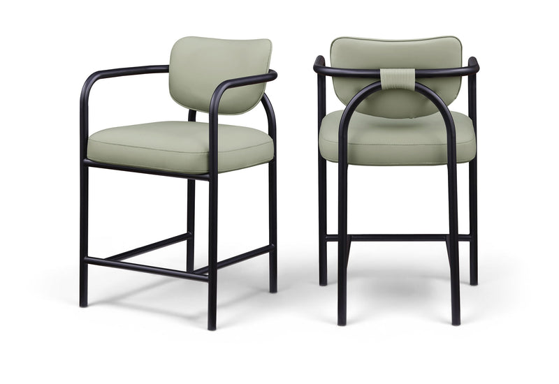 Serava - Vegan Leather Upholstered Bar Stool
