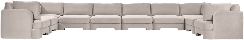 Hammond - Velvet Performance Fabric Upholstered 10 Piece Sectional