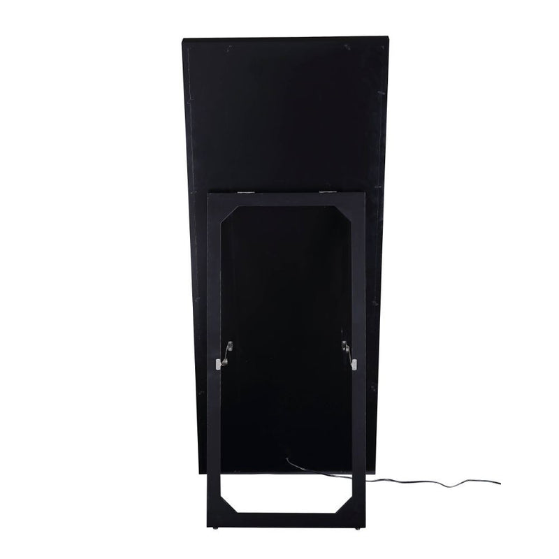 Noralie - 63" X 26" Floor Mirror - Mirrored & Faux Diamonds