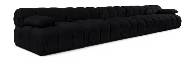 Orin - Velvet 5 Piece Modular Armless Sofa
